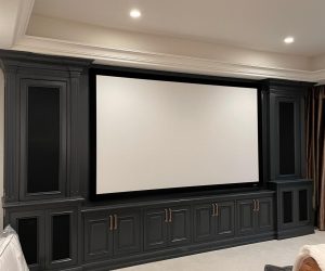 Residential interior home theater painting services